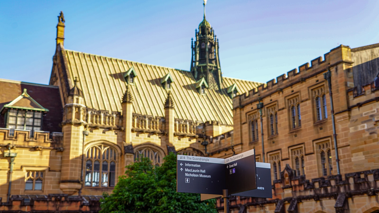 Sandstone university quadrangle